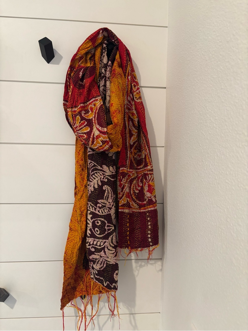 SISSEL EDELBO Scarf , Wrap / table Runner -Decor Universal/ Made In India silk